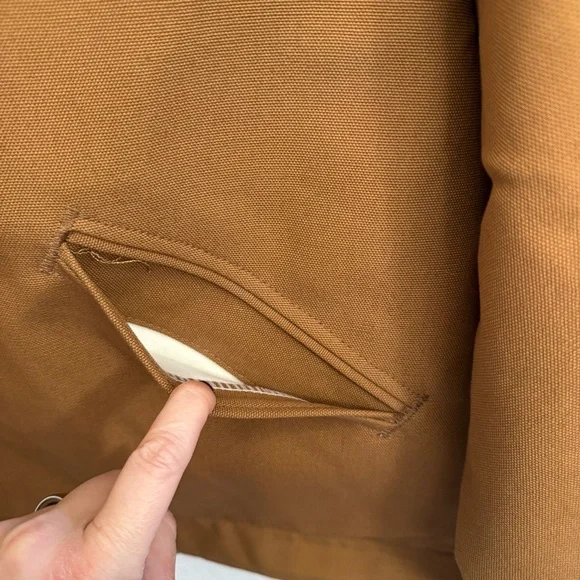 NEW Vintage Carhartt J01 Brown Duck Detroit Blanket Lined Jacket Size 54 - Picture 8 of 13